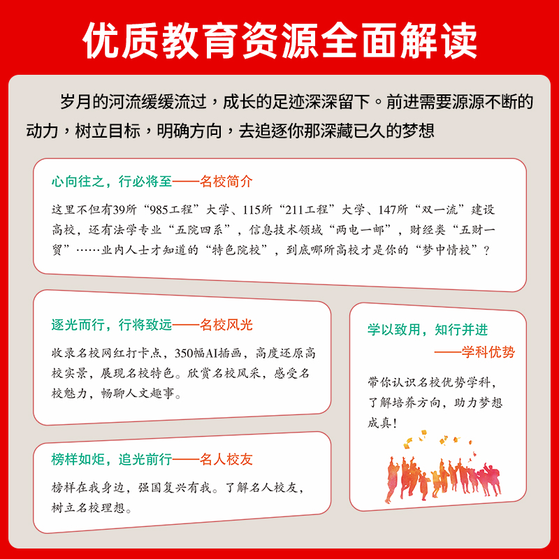 荣恒教育 成为学霸从大学选起 走进大学城上2024正版介绍大学的书高考志愿填报指南高考百所名校解析中国大学启蒙书 - 图0