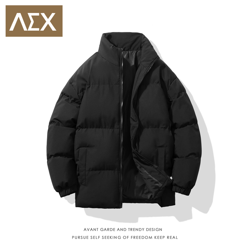 AEX立领羽绒棉服男士春秋冬季日系潮牌加厚保暖冬装男款棉衣外套