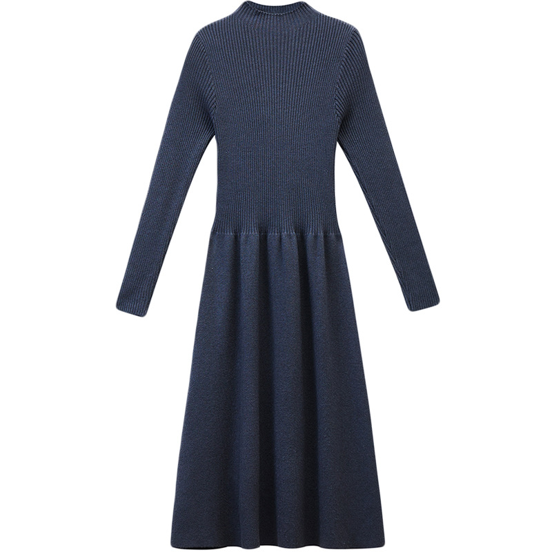 2025新款红色连衣裙女春秋喜婆婆婚宴婚礼服妈妈结婚针织两件 - 图3