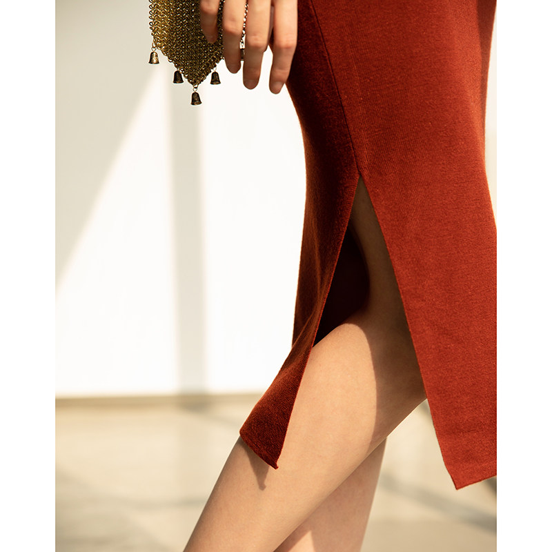 中长款改良版2020春季新款连衣裙 mixselection连衣裙