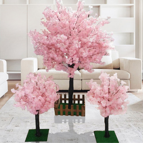 仿真樱花树许愿树假桃花树大型客厅酒店装饰假桃花树婚庆道具包邮 - 图0