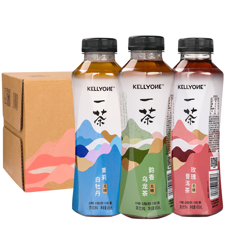 【新品】一茶茉莉白牡丹韵香乌龙玫瑰普洱茶无糖饮料饮品整箱