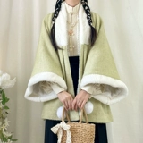 Зимнее флисовое ханьфу, демисезонная юбка, увеличенная толщина, эффект подтяжки