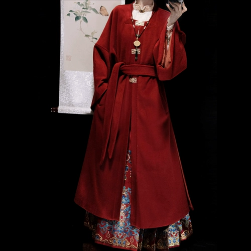 Оригинальное ханьфу, комплект, рубашка, китайский стиль