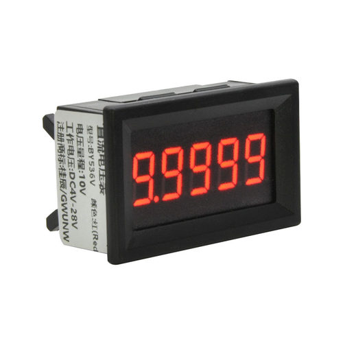 BY536V 桂辰5位高精度/直流数显电压表头0-9.9999V(10V)/0.36寸 - 图2