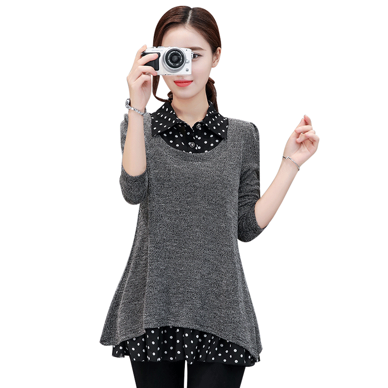 春秋装妈妈收腰百搭洋气小衫t恤 柔情恋T恤