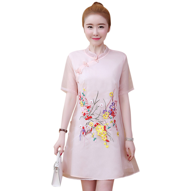 2020年新款现代中国风复古连衣裙 柔情恋旗袍