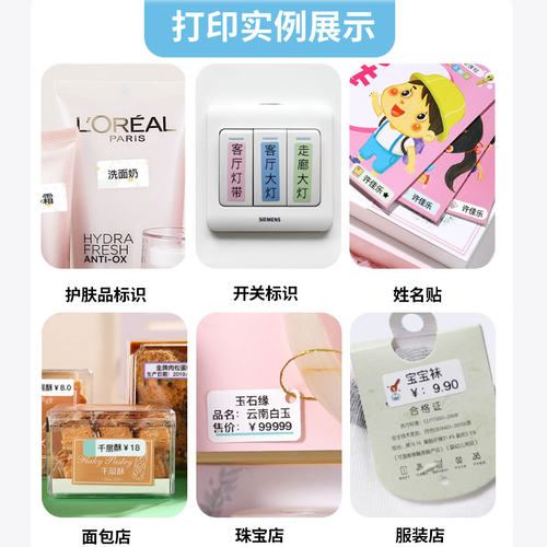 精臣D11打价机D110手持家用双排打码器办公食品商品服装店标价机超市打价格标签小型商用打价日期标志标识 - 图2