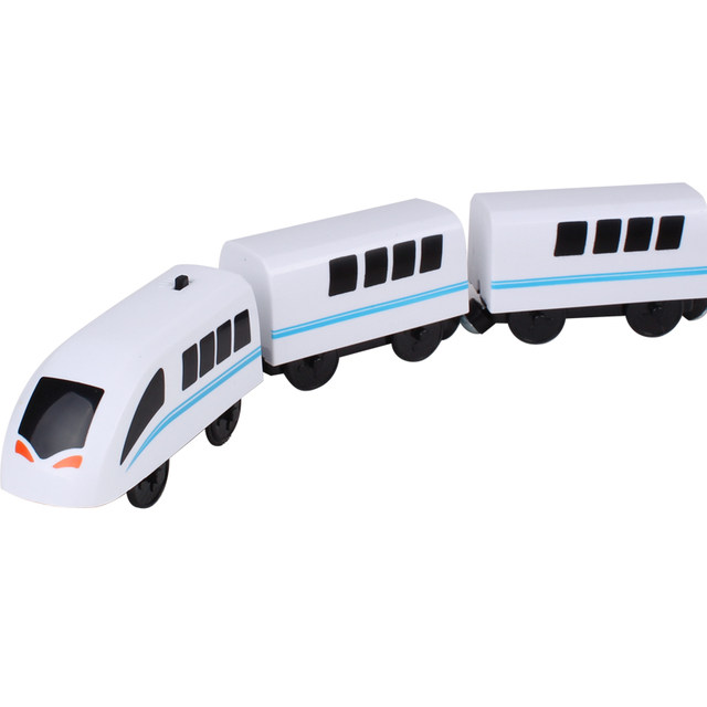 Electric train wooden tracks