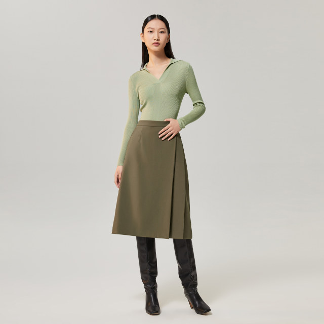 Autumn and winter skirt OVV stretch machine washable