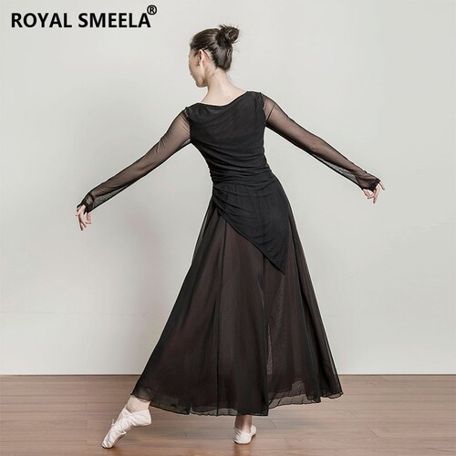 中国舞舞蹈练功服春夏古典舞服装身韵纱衣飘逸国风现代舞阔腿裤 - 图3