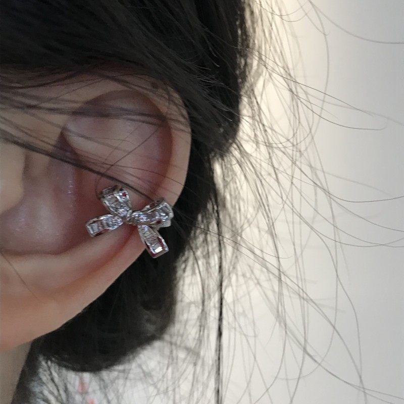[楼哈哈]轻奢高级感蝴蝶结耳骨夹无耳洞女气质耳夹高级感小众耳饰,淘宝优惠券,粉丝福利购,淘宝优惠卷