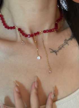 楼哈哈钛钢女不掉色项链