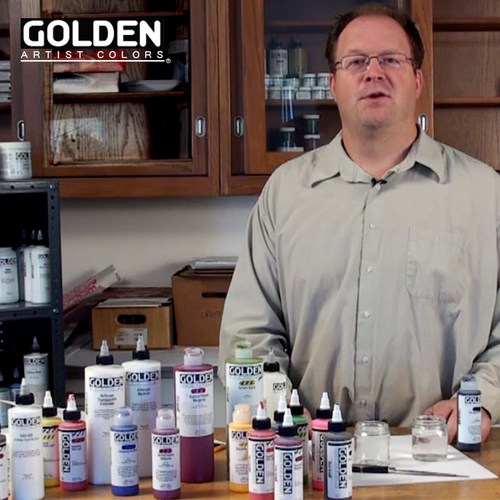 高登Golden高流质性丙烯颜料液体纺织流体画荧光色系全系列30ML - 图2