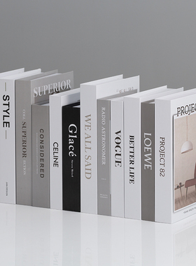 简约现代摄影道具仿真书桌面摆件