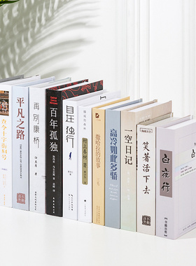 黑白现代简约中文拍照道具仿真书