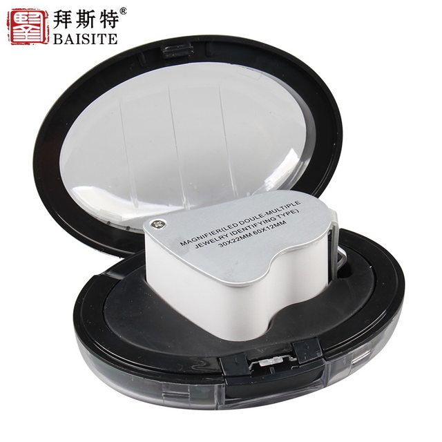 30 times 60 times geological magnifying glass high power light to see diamonds