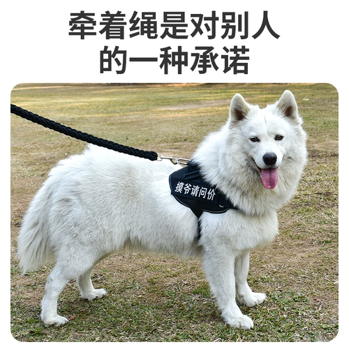 Веревочный жилет для собак, грудь обратно с маленькой средней большой собакой -собакой веревка золотой волосы против разбита