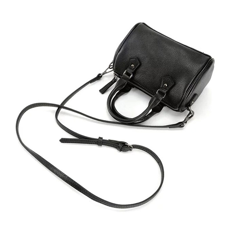 头层牛皮柔软波士顿迷你圆筒型女包 september27designs女士包袋