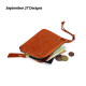 Japanese and Korean original coin wallet for men's genuine leather zipper