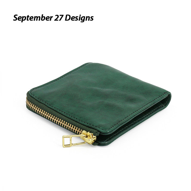 Leather wrinkled wallet retro driver's license