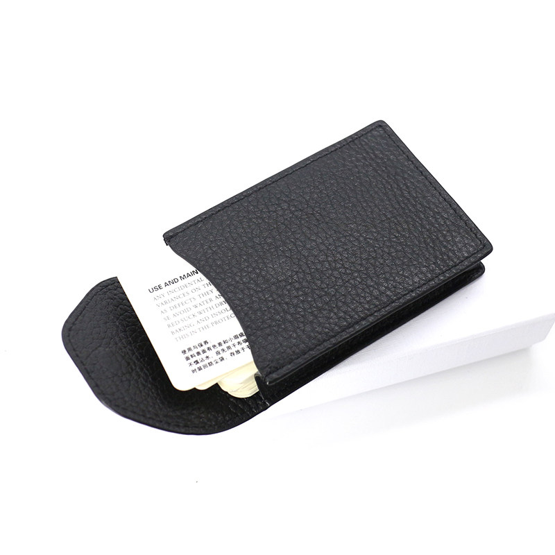 头层牛皮荔枝纹男士ol女式小名片包 september27designs卡包