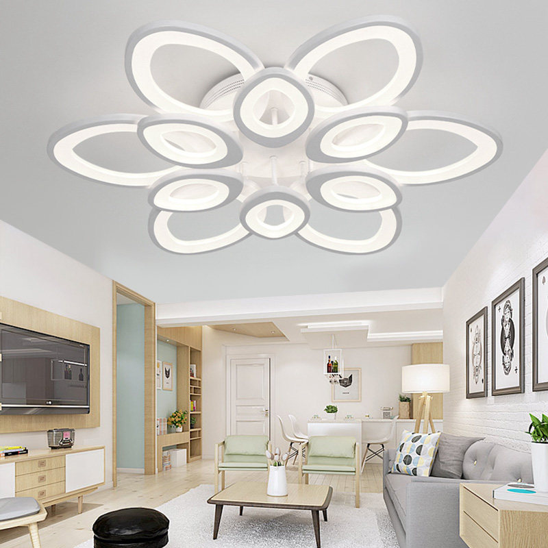 超亮大气客厅卧室LED吸顶灯 莲花形双多层婚房简约现代个性温馨灯,淘宝优惠券,粉丝福利购,淘宝优惠卷