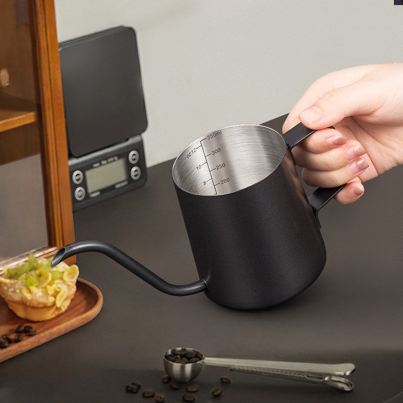 304不锈钢咖啡壶家用手冲壶咖啡机小型便携式带刻度手冲壶,淘宝优惠券,粉丝福利购,淘宝优惠卷