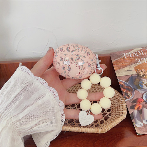 日韩卡通兔子适用华为5代5i蓝牙耳机壳freebuds4e防摔壳free clip护套freebudspro3耳机包se2女4代软壳pro4 - 图2