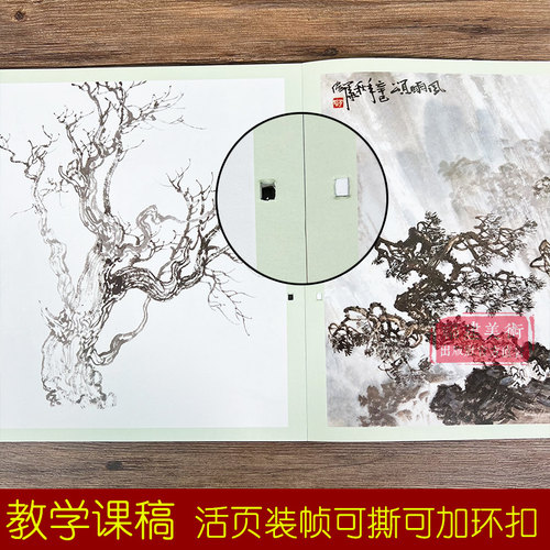 【视频教学】山水画日课 中国画传统技法教程 国画山水从入门到精通自学零基础教程书临摹范本 美术绘画初学者名家教材画册图书籍 - 图2