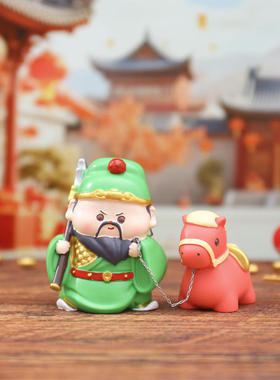 新款祈福工艺品有求必应神仙小摆件国风桌面装饰客厅玄关创意手办