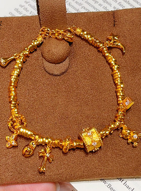 新中式古法沙金点钻拉丝