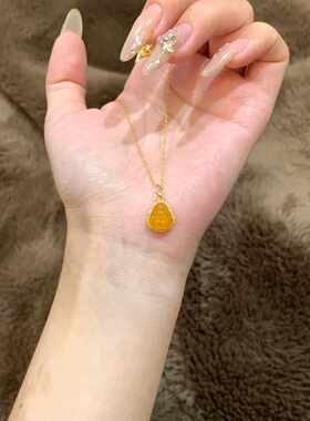 项炼精致轻奢新中式金佛锁骨炼