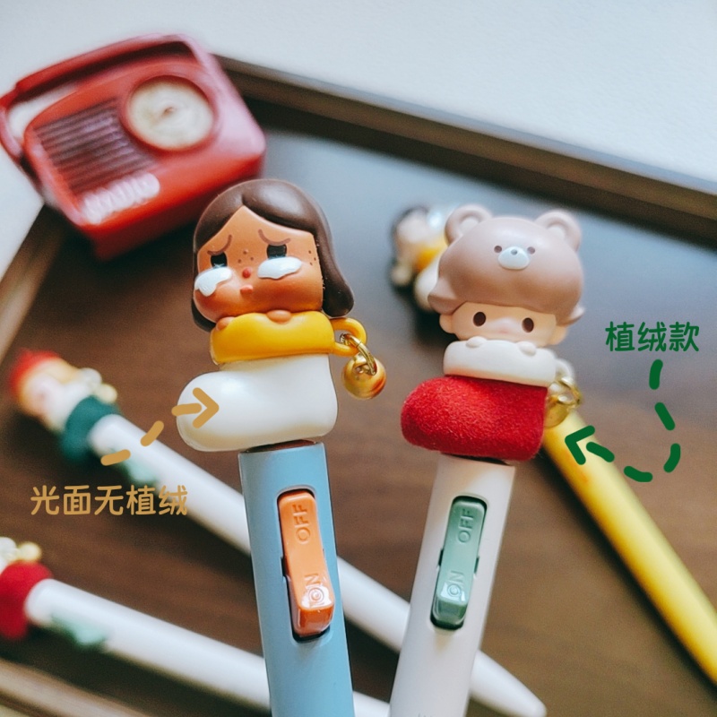 Genuine Bubble Mart Christmas pen with replaceable refill