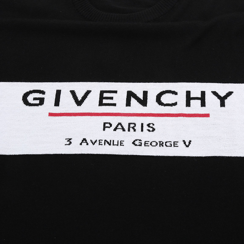 givenchy男士羊毛圆领羊毛衫 珍品网针织衫/毛衣