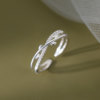 Adjustable index finger ring with bud ring opening