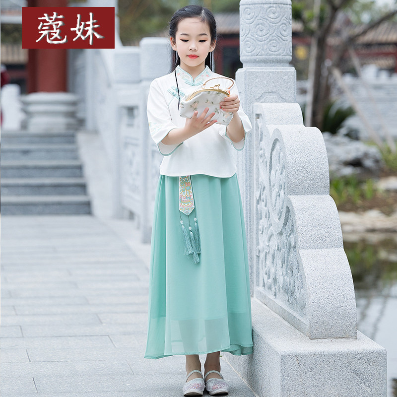 夏装中国风绣花茶服唐装民国汉服 蔻妹民族服装/舞台装