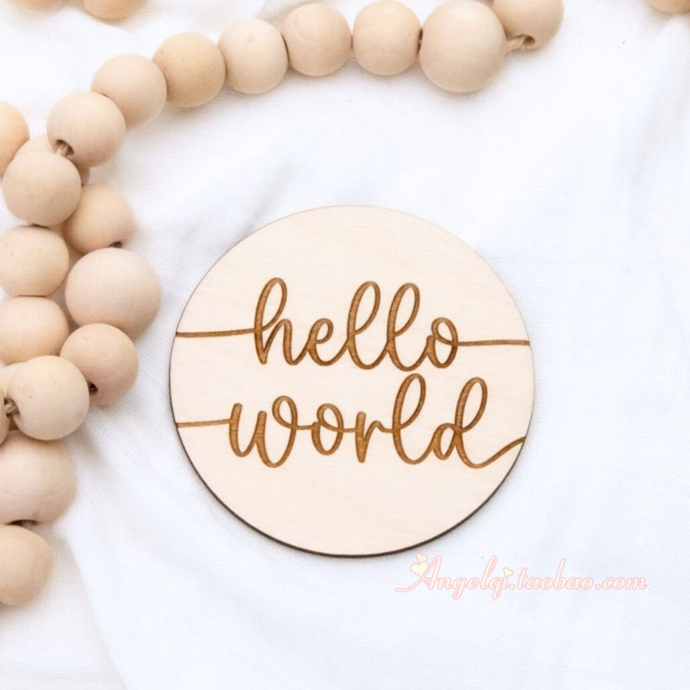 Baby Monthly Milestone Discs婴儿纪念牌儿童里程碑拍照月份木片 - 图3