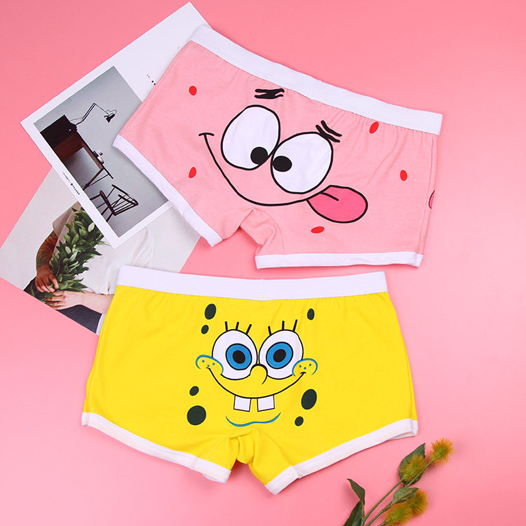 男士内裤卡通棉质印花透气吸汗低腰平角U凸提臀青年学生内裤套装,淘宝优惠券,粉丝福利购,淘宝优惠卷