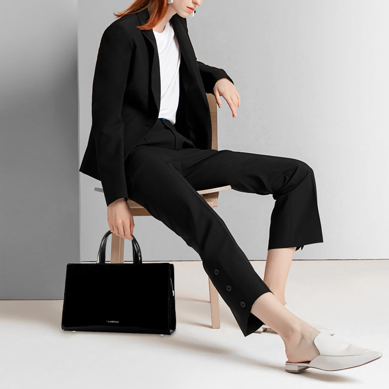 2020新款潮皮质商务ol职业公文包 依璐梦妮女士包袋