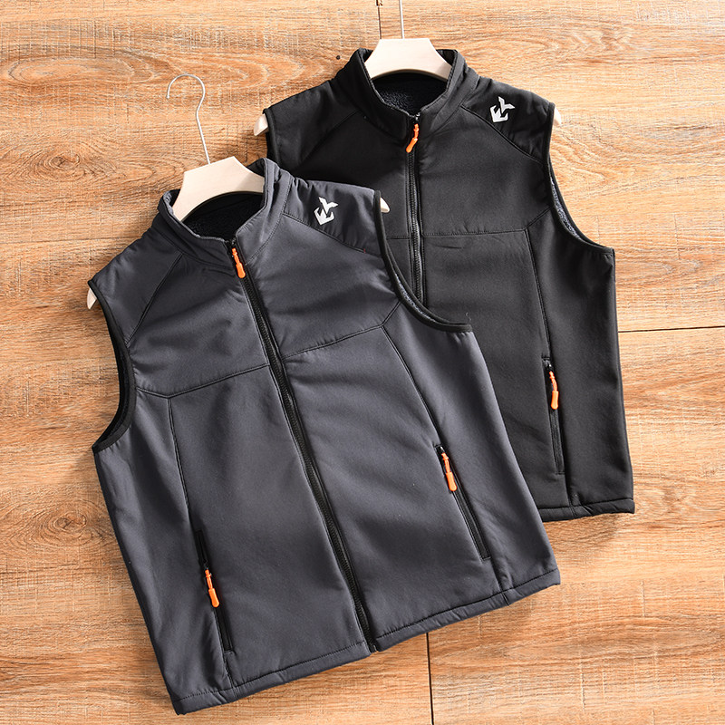 【运动系~加绒加厚-外贸尾货】秋冬男士户外休闲立领坎肩背心马甲,淘宝优惠券,粉丝福利购,淘宝优惠卷