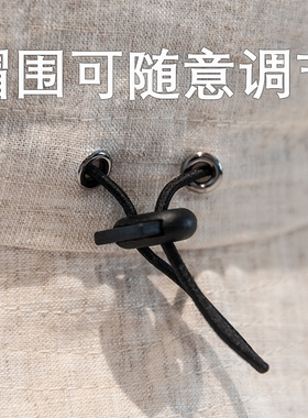 日式棉麻透气显脸小盆帽
