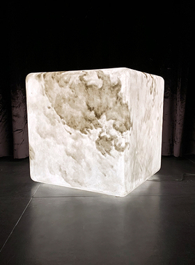 系列方形艺术家手工月球灯