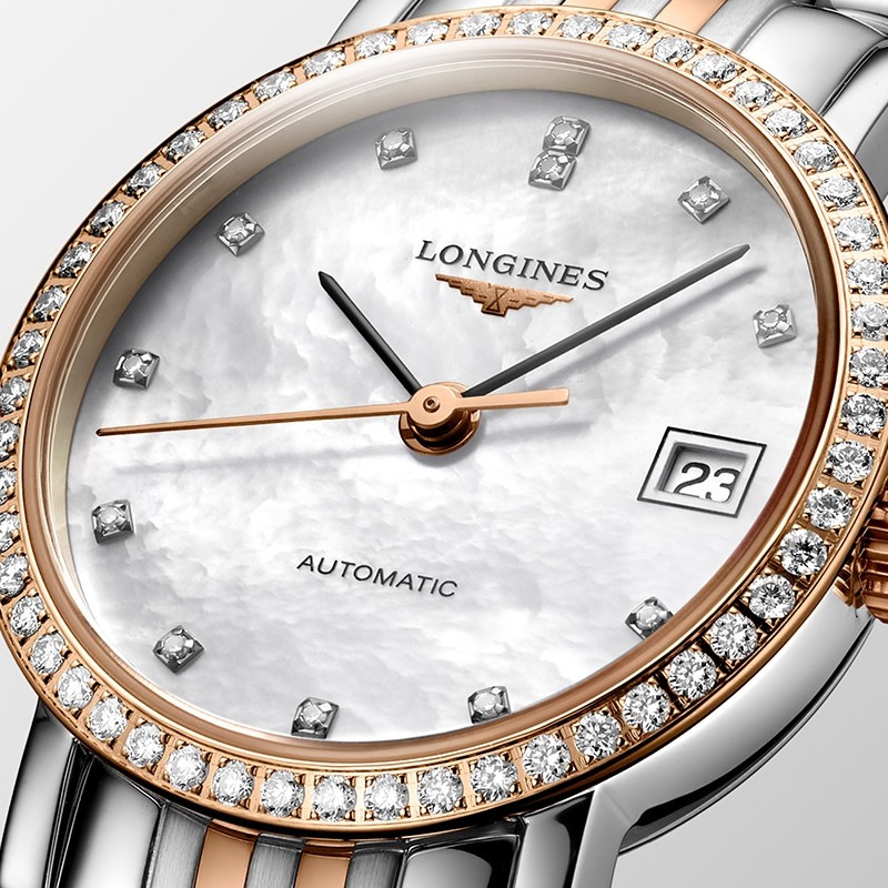Longines浪琴官方正品博雅系列机械表钢链瑞士手表官方旗舰_虎窝淘