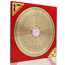  The old word number 8-inch compass high-precision professional pure copper RMBthree three-fit comprehensive carry-on room feng shui swing piece