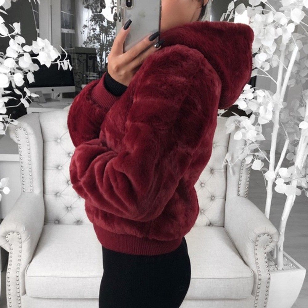 跨境外贸亚马逊欧美女装秋冬貂皮狐狸毛连帽皮草外套女,淘宝优惠券,粉丝福利购,淘宝优惠卷