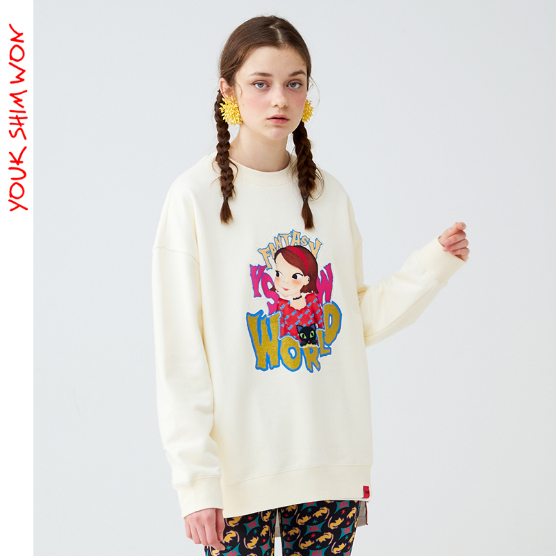 陆心媛女早秋款2021新款韩版卫衣 youkshimwon陆心媛卫衣/绒衫