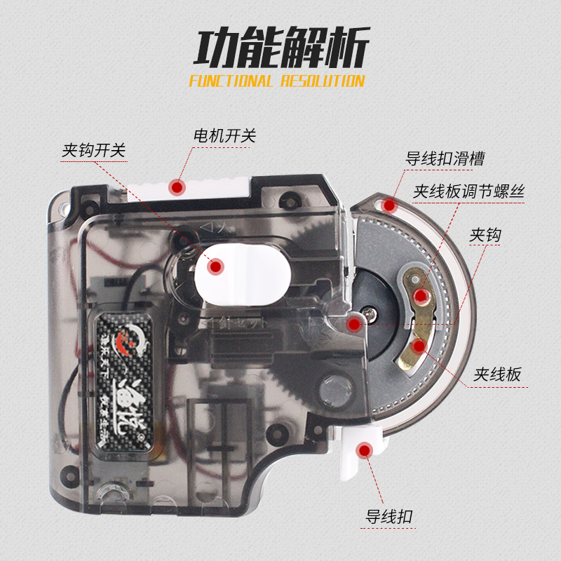 渔悦钓鱼全自动绑钩器电动子线帮钩帮勾挷邦钩手动绑鱼钩工具神器 - 图1