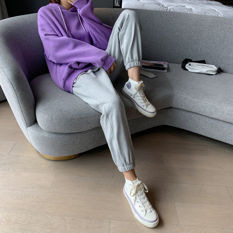 加绒裤子女外穿秋冬休闲显瘦运动裤 另尚休闲裤