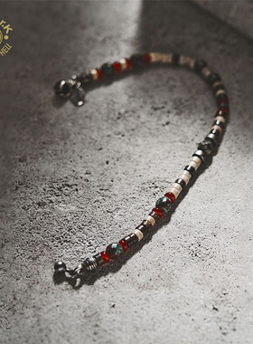 Arthur.k925天然黑石原创手链